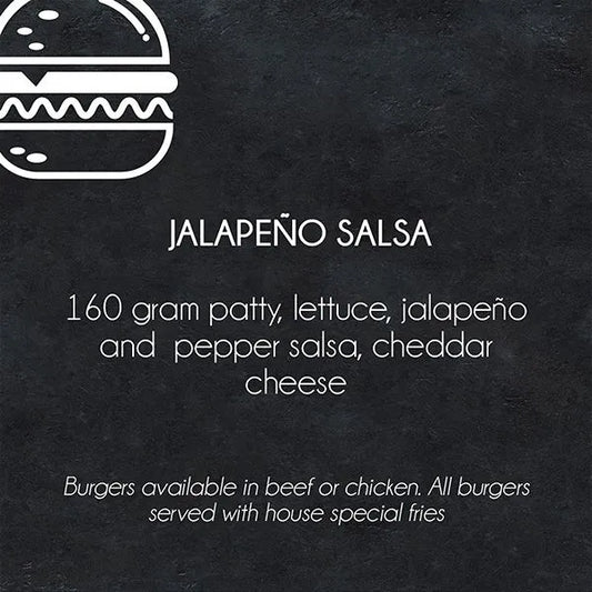 Jalapeno Salsa Burger